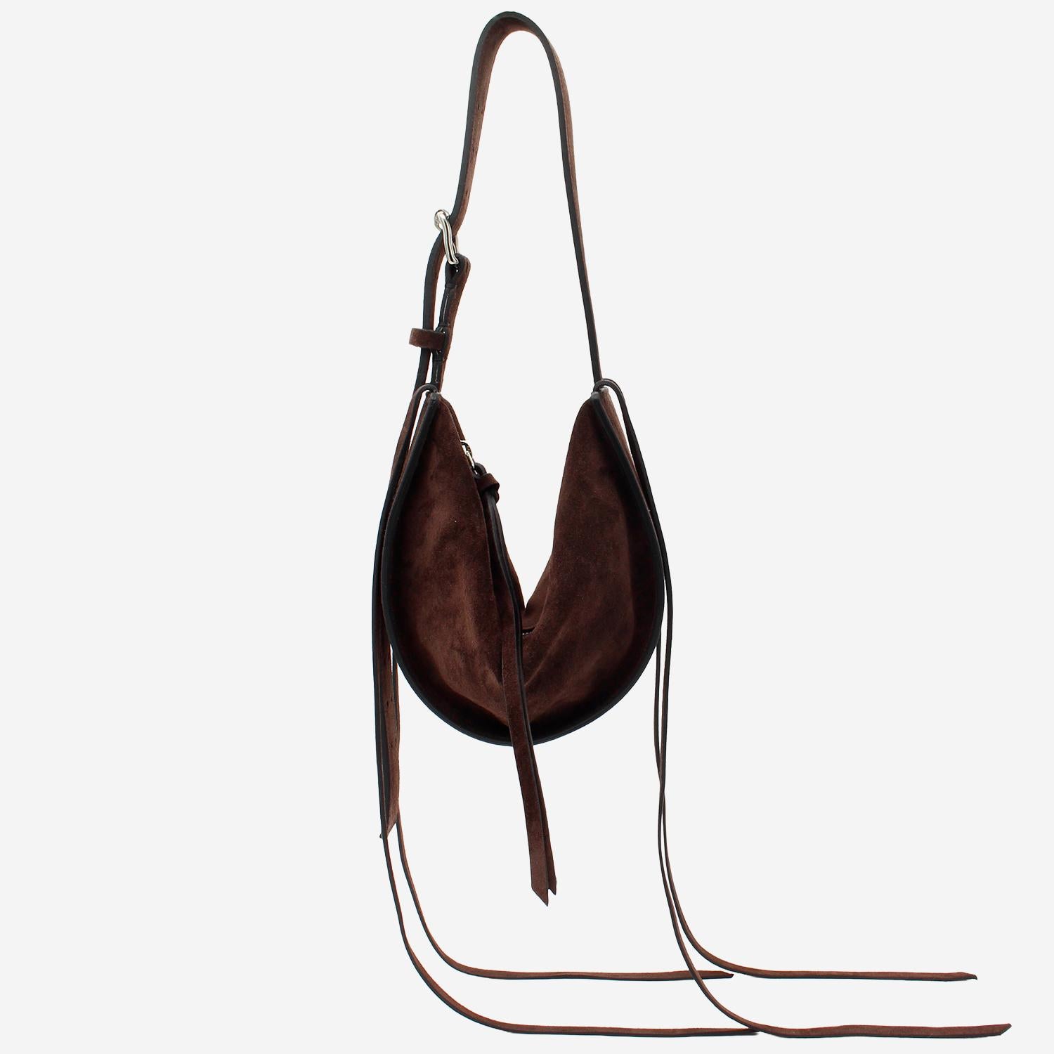 Borsa amaca con frange in pelle scamosciata AMACASUEDE 082S RADICA STUDIO 