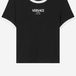 T-SHIRT IN VISCOSA STRETCH 1022656 1A166852B020 VERSACE 