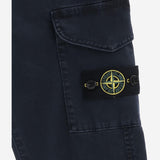 PANTALONI IN COTONE STRETCH CON LOGO 3100004 S0198V0120 STONE ISLAND KIDS 