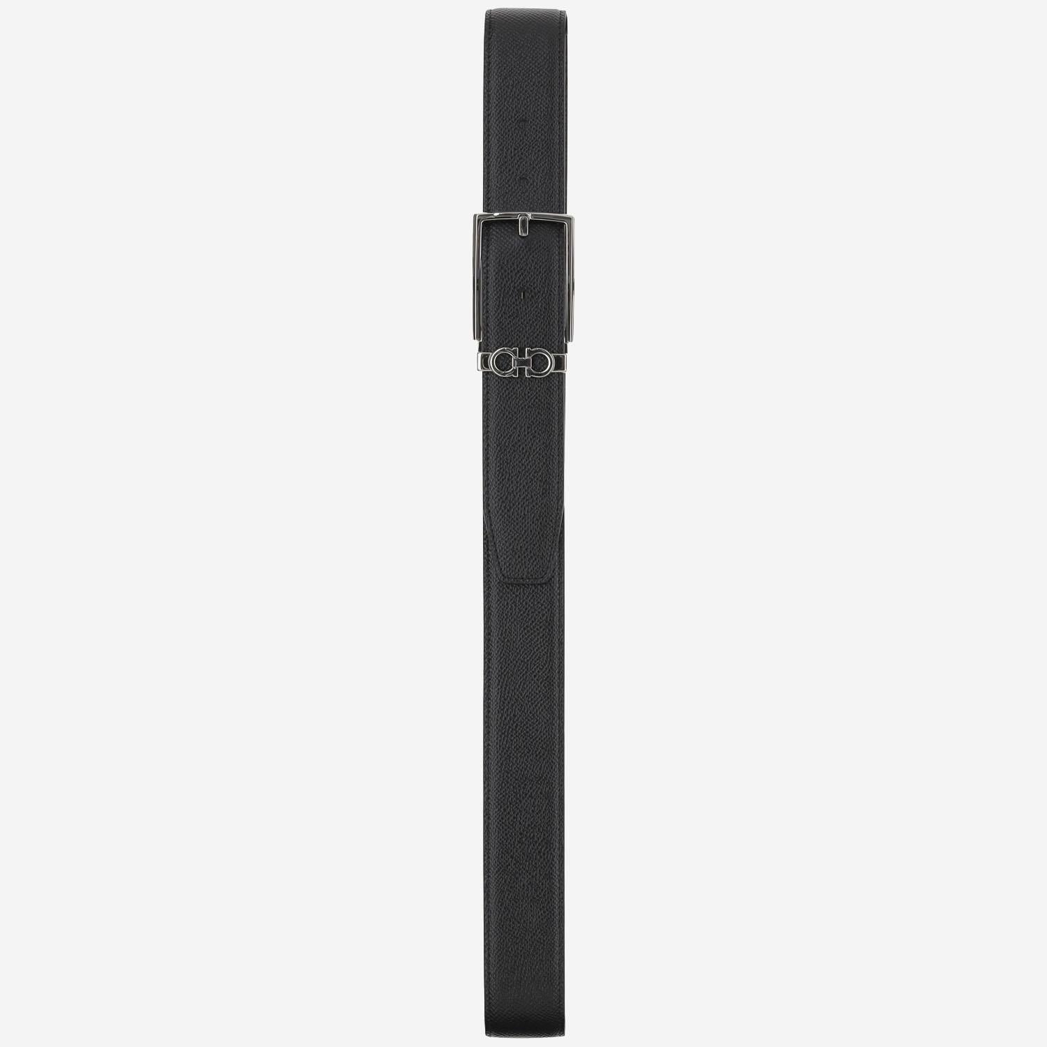 CINTURA REVERSIBILE E REGOLABILE GANCINI IN PELLE 67A037 002NEROT.MORO SALVATORE FERRAGAMO 