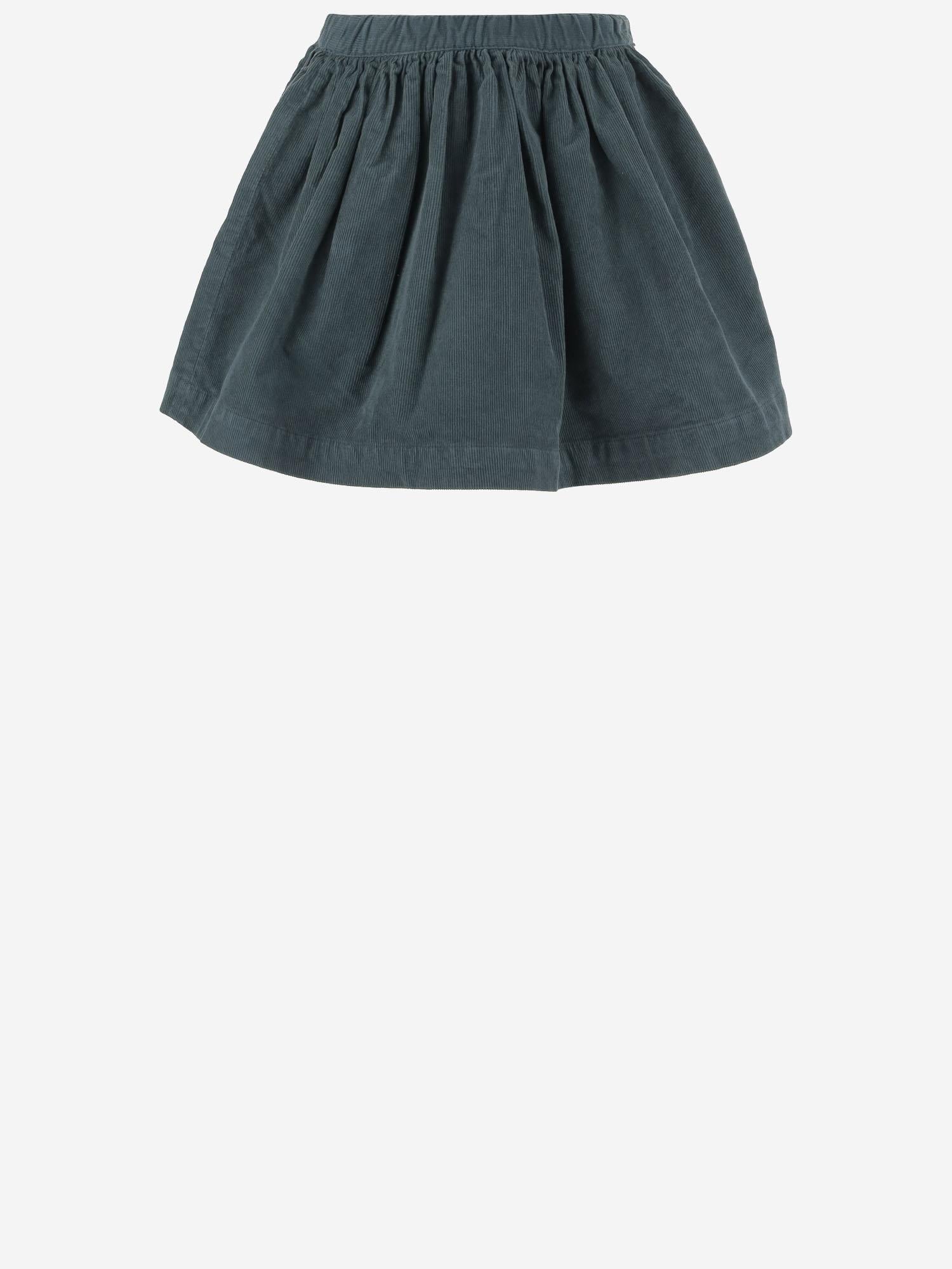 GONNA IN VELLUTO DI COTONE STRETCH W05GSKW00019 043 BONPOINT KIDS 