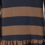 Abito in misto cotone stretch 25W158 CASTAGNA 1+ IN THE FAMILY KIDS 