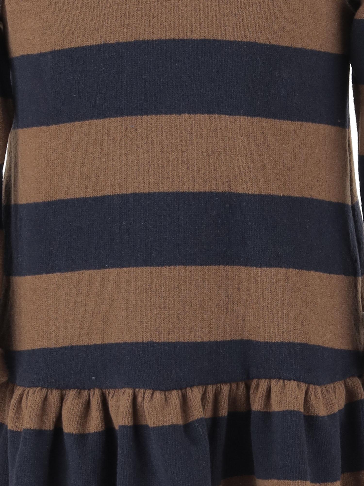 Abito in misto cotone stretch 25W158 CASTAGNA 1+ IN THE FAMILY KIDS 