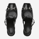 Décolleté slingback in pelle con Morsetto 845891 AAFK11000 GUCCI 