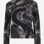 MAGLIA IN LANA STAMPA ORCHIDEE 5UKM73 5U960070 EMILIO PUCCI 