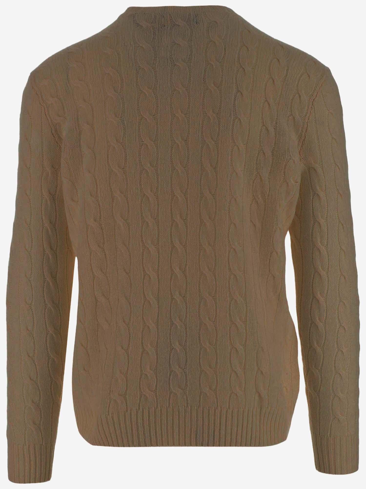 MAGLIA A TRECCE IN LANA 710876762 009 POLO RALPH LAUREN 