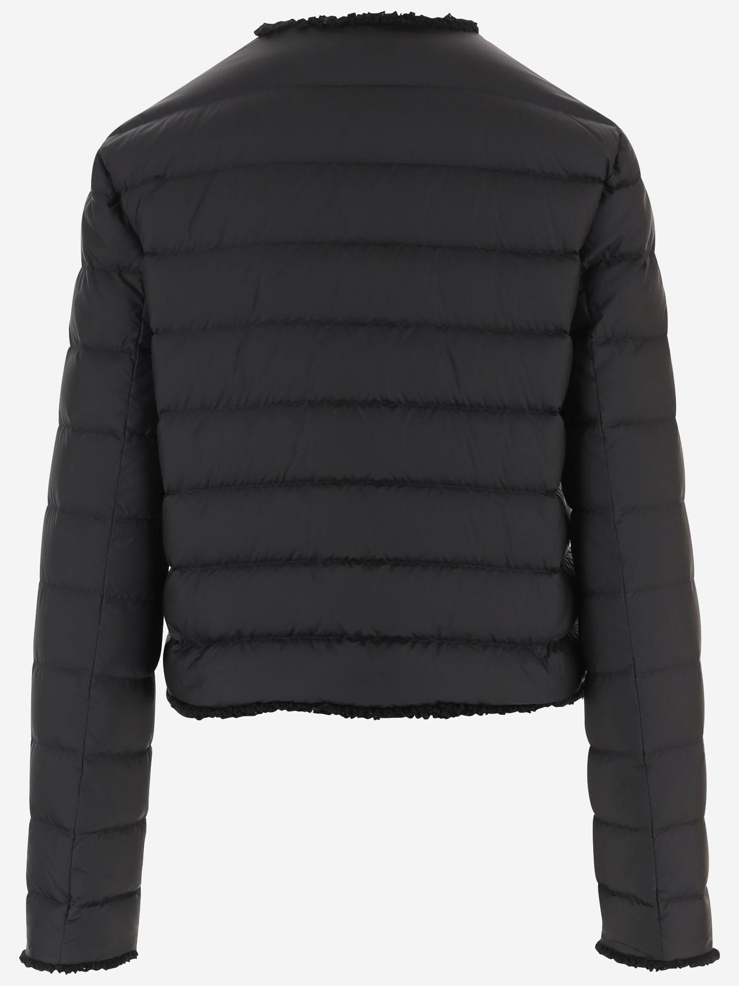 PIUMINO CORTO FLEURS CON FINITURE BOUCLÉ 1A00104 597YF999 MONCLER 