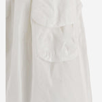 GONNA IN COTONE E LINO CON TASCHE FRONTALI MG2592 163MF0009 MIU MIU 