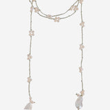 COLLANA CON  perle VSINGLE ROSA MELA 