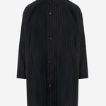 CAPPOTTO IN MISTO CASHMERE CON MOTIVO A RIGHE GM002277 TE17628O8007 GIORGIO ARMANI 