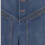 GONNA AL GINOCCHIO IN DENIM DI COTONE CH25ADJ01251 427 CHLOE 