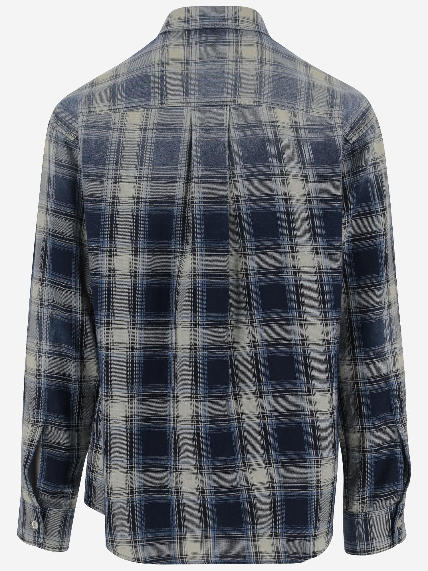 CAMICIA IN COTONE CON MOTIVO CHECK S74DM0899 D35206001F DSQUARED2 