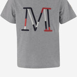 T-SHIRT IN COTONE CON LOGO 8C0000589AFV 980 MONCLER ENFANTS 