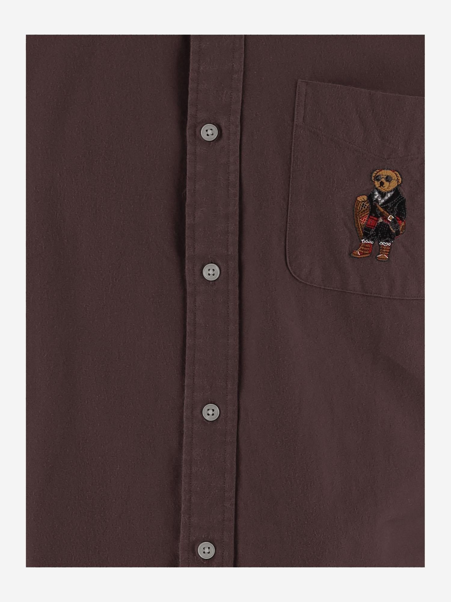 CAMICIA IN COTONE CON RICAMO POLO BEAR 710P00662 002 POLO RALPH LAUREN 