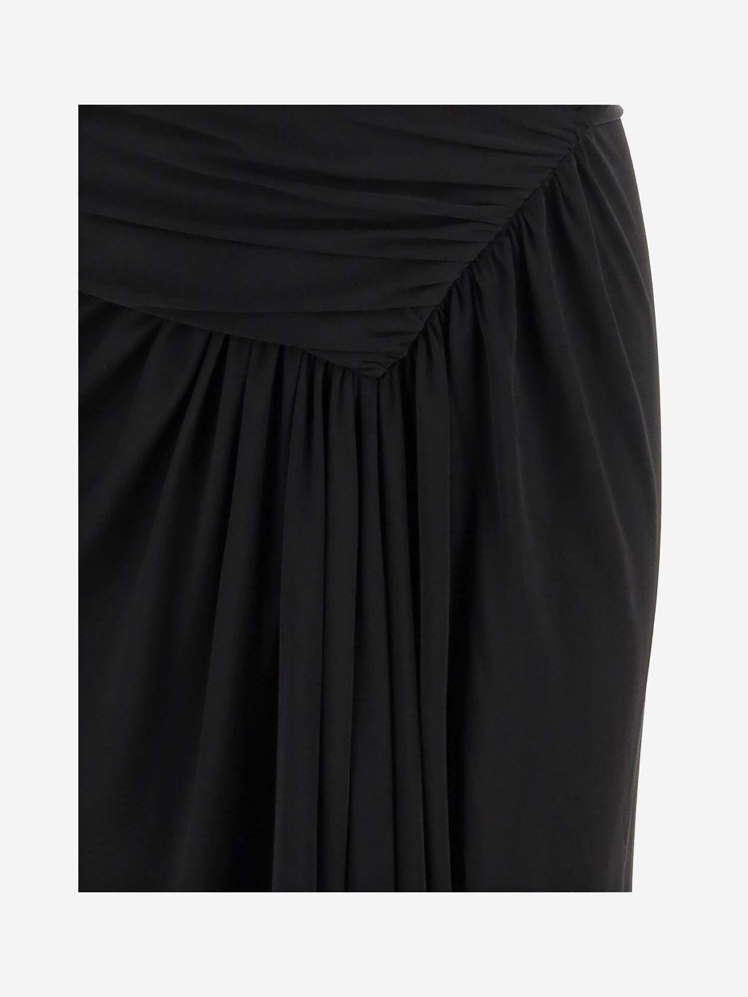 GONNA IN VISCOSA DRAPPEGGIATA 776439 Y7F981000 SAINT LAURENT 