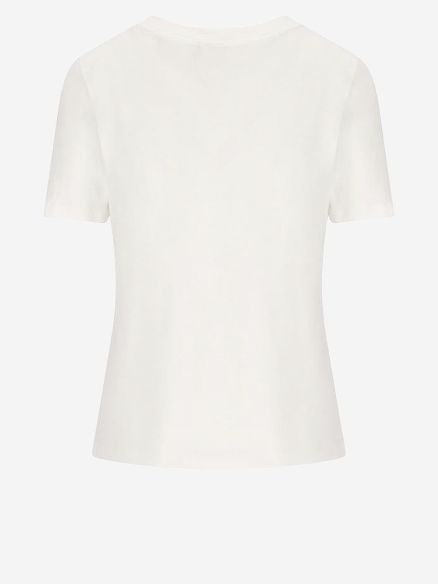 T-SHIRT IN COTONE CON STAMPA LOGO CH26SJH08197 101 CHLOE 