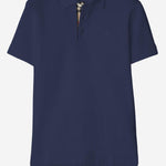 POLO IN COTONE CON LOGO 8126926 DENIMBLUE BURBERRY 
