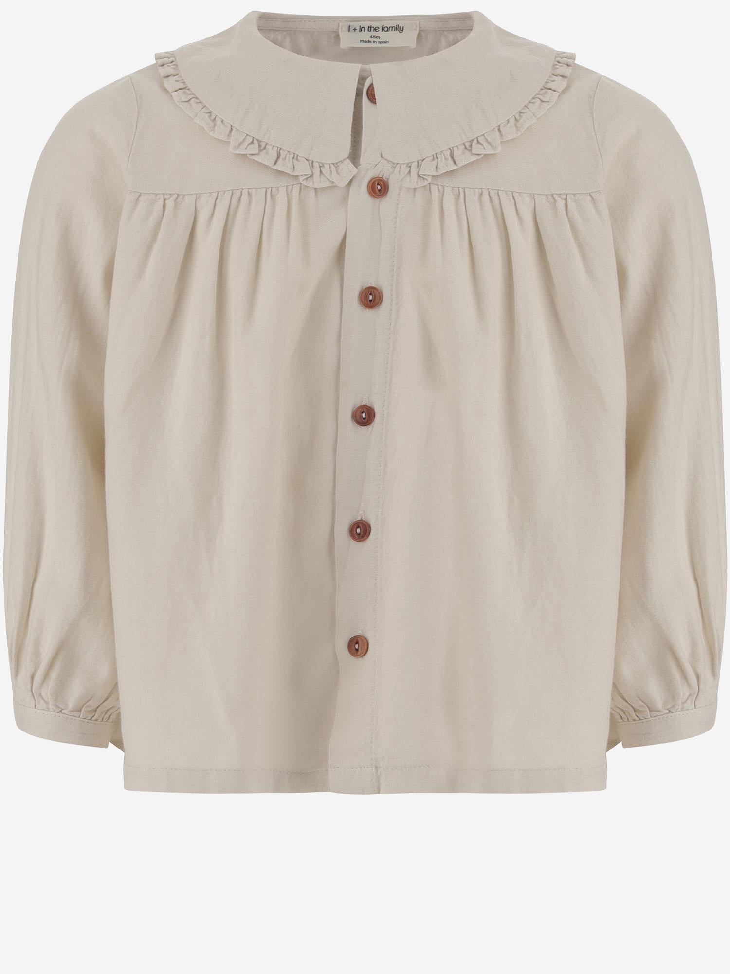 Camicia in cotone e viscosa 25W198 RICE 1+ IN THE FAMILY KIDS 