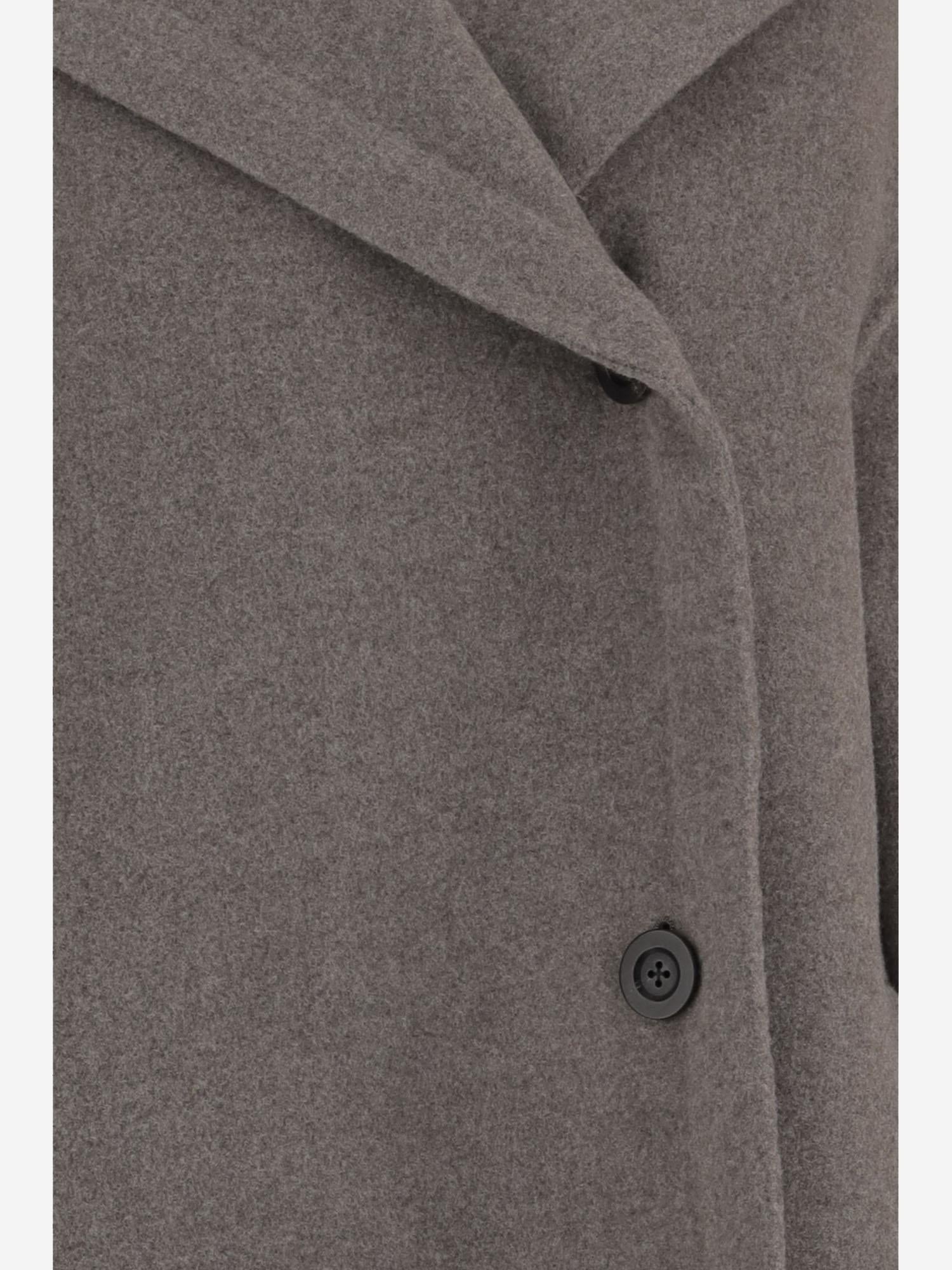 CAPOTTO IN LANA VERGINE 10602W4238 GRY THE ROW 