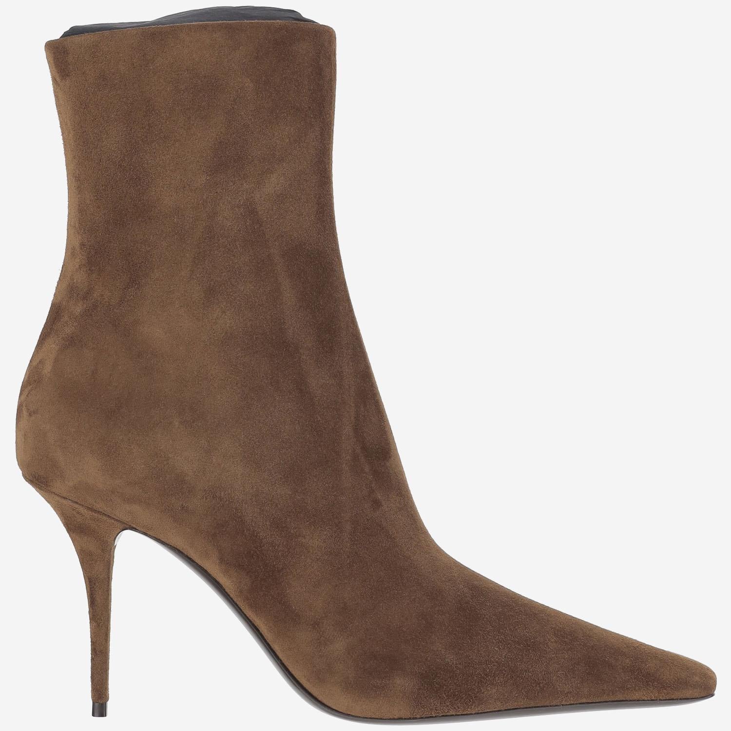 STIVALETTI ASHLEY IN SUEDE<BR/> 809284 27D002319 SAINT LAURENT 