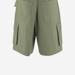 PANTALONI CORTI CARGO IN DENIM DI COTONE OM01405WW9026 0077 MAISON KITSUNE 