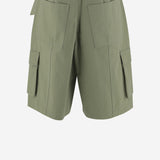 PANTALONI CORTI CARGO IN DENIM DI COTONE OM01405WW9026 0077 MAISON KITSUNE 