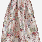 GONNA SVASATA CON STAMPA FANTASIA LUNA TROPICANA LUNATICA 