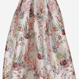 GONNA SVASATA CON STAMPA FANTASIA LUNA TROPICANA LUNATICA 