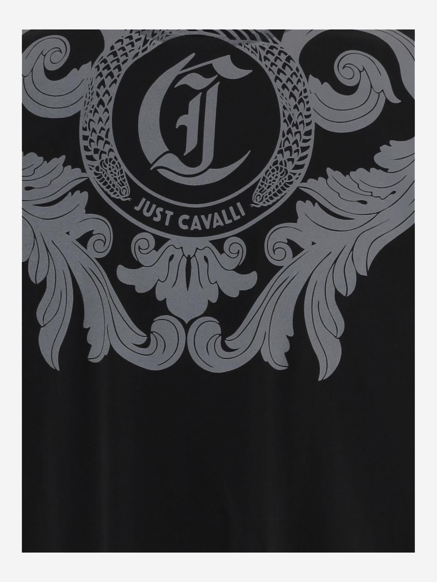 T-SHIRT IN COTONE CON STAMPA 80OAHT17 CJ110899 JUST CAVALLI 