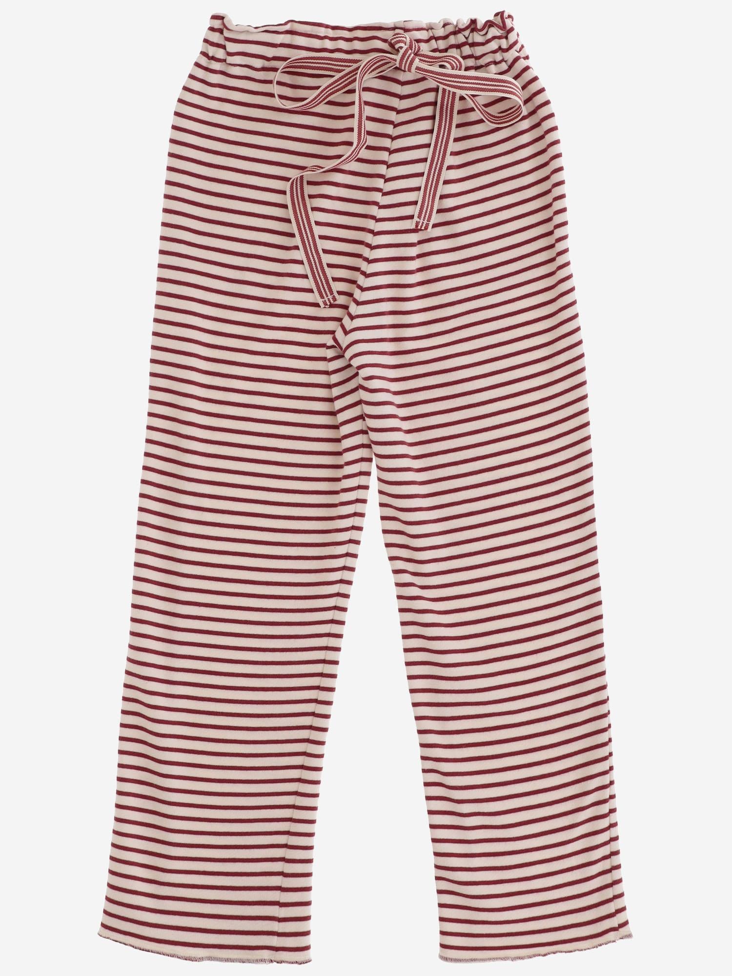PANTALONI IN MISTO COTONE STRETCH CON MOTIVO A RIGHE 04618056 327 BABE & TESS KIDS 