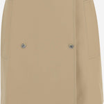 Minigonna trench in gabardine di cotone 8110354 FLAX BURBERRY 