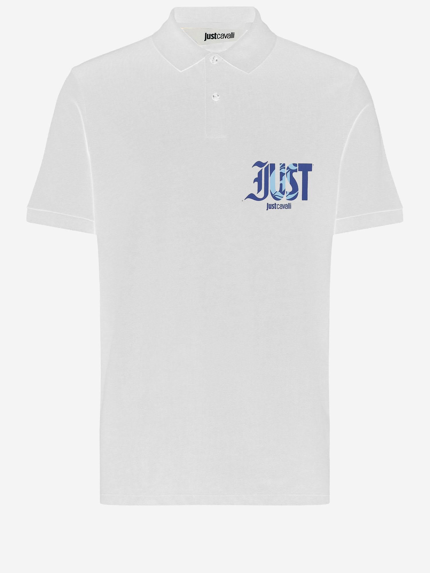 POLO IN COTONE CON LOGO 80OAGT28 CJ500004 JUST CAVALLI 