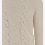 MAGLIA CON TRECCE IN COTONE E ALPACA K4138LW KBG K-WAY 