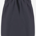 GONNA AMPIA IN COTONE CON LOGO MG2425 1BMSF0170 MIU MIU 