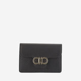 PORTAFOGLIO IN PELLE GANCINI 220963 002NEROFLAMERED SALVATORE FERRAGAMO 