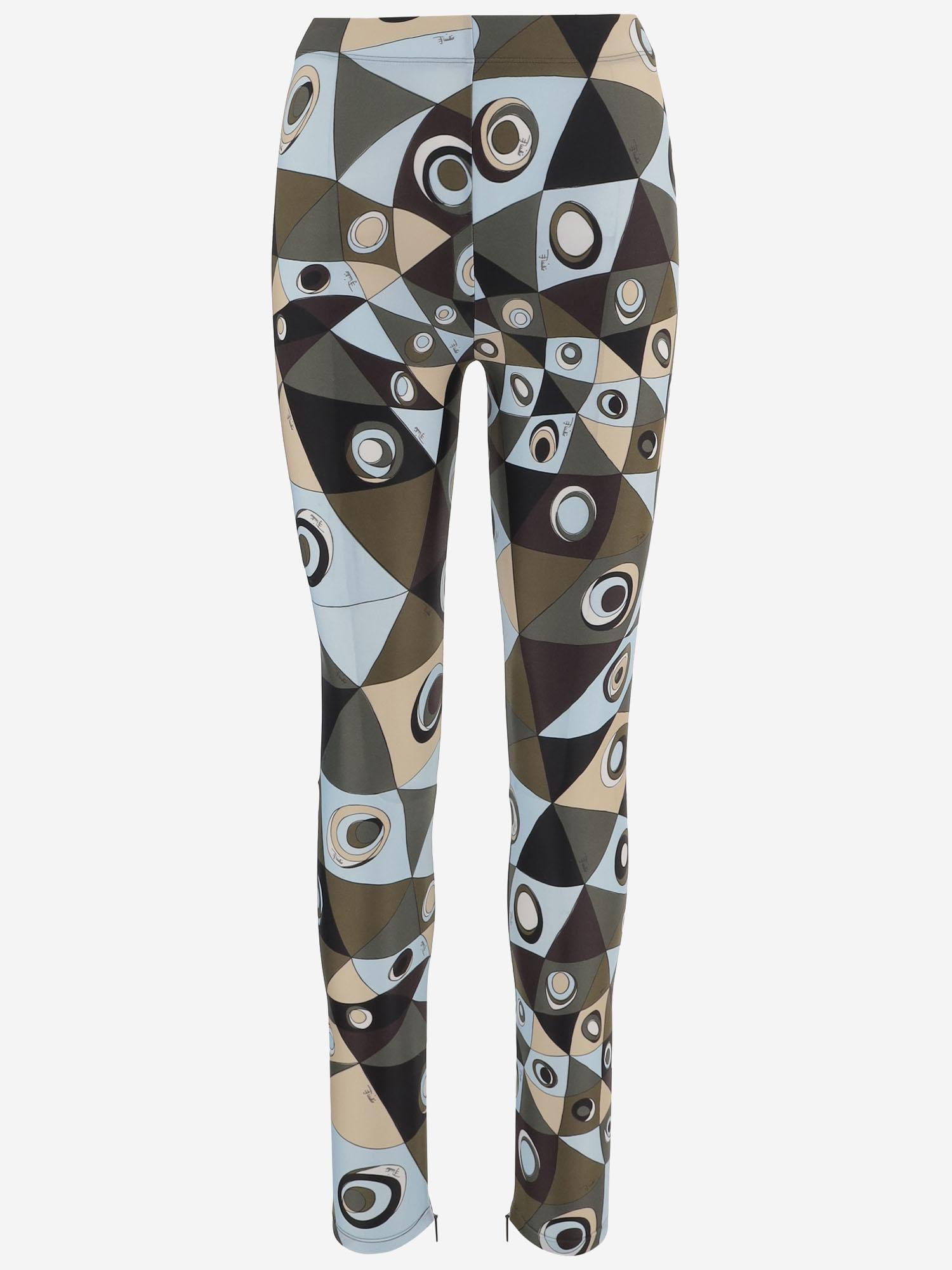 Leggings in licra stretch con Stampa Occhi 6HTT216H865 P18 EMILIO PUCCI 