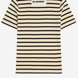 T-SHIRT IN COTONE CON MOTIVO A RIGHE J40GC0111 J46497080 JIL SANDER 