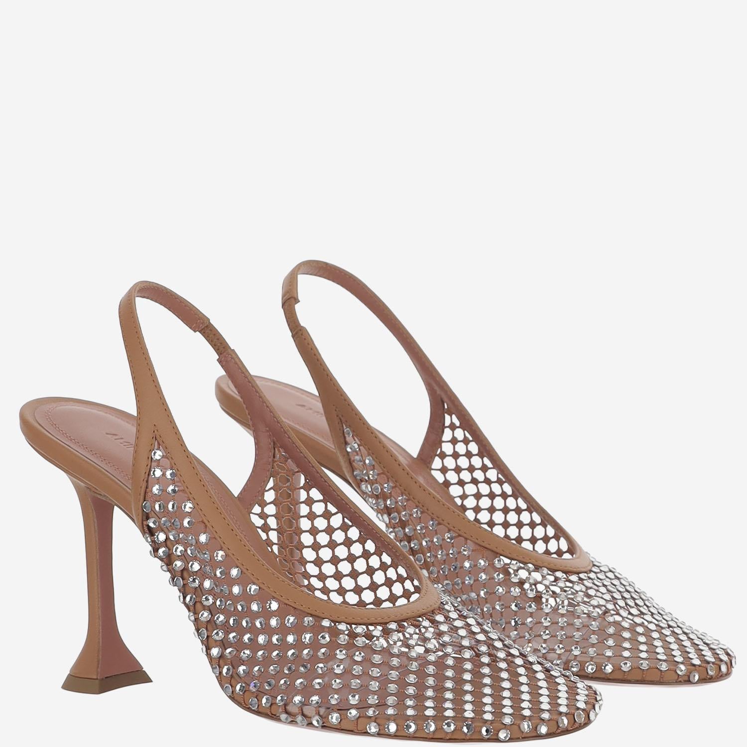 DÉCOLLETÉ DOLLY CRYSTAL DOLLYCRYSTALNETSLING 95LATTEWHITE AMINA MUADDI 