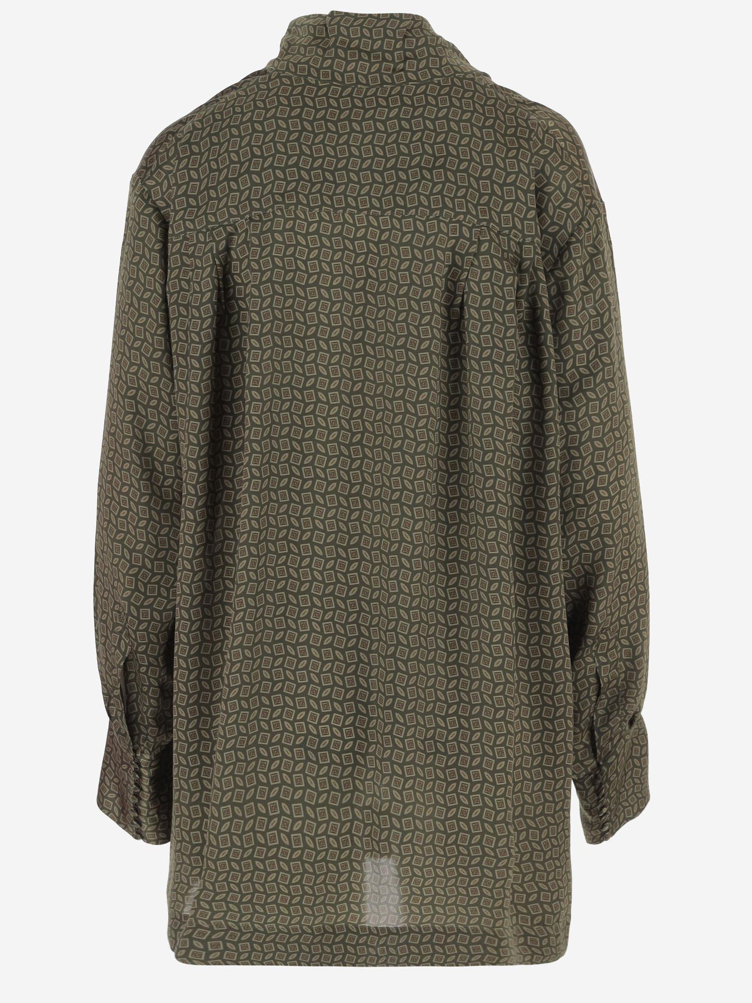 CAMICIA IN SETA CON COLLO DRAPPEGGIATO 010778 2110606 DRIES VAN NOTEN 