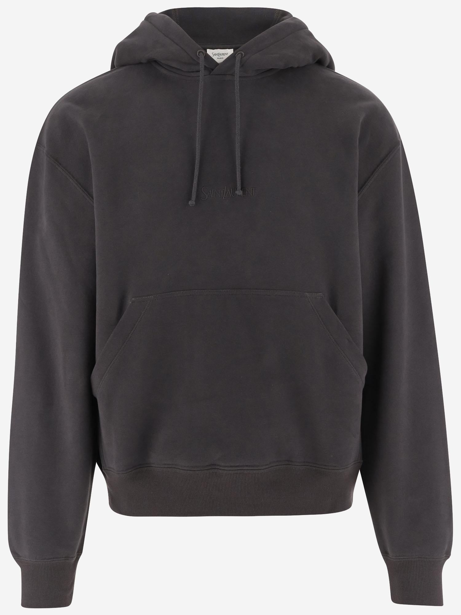 FELPA IN COTONE CON CAPPUCCIO 818538 Y36SW1467 SAINT LAURENT 