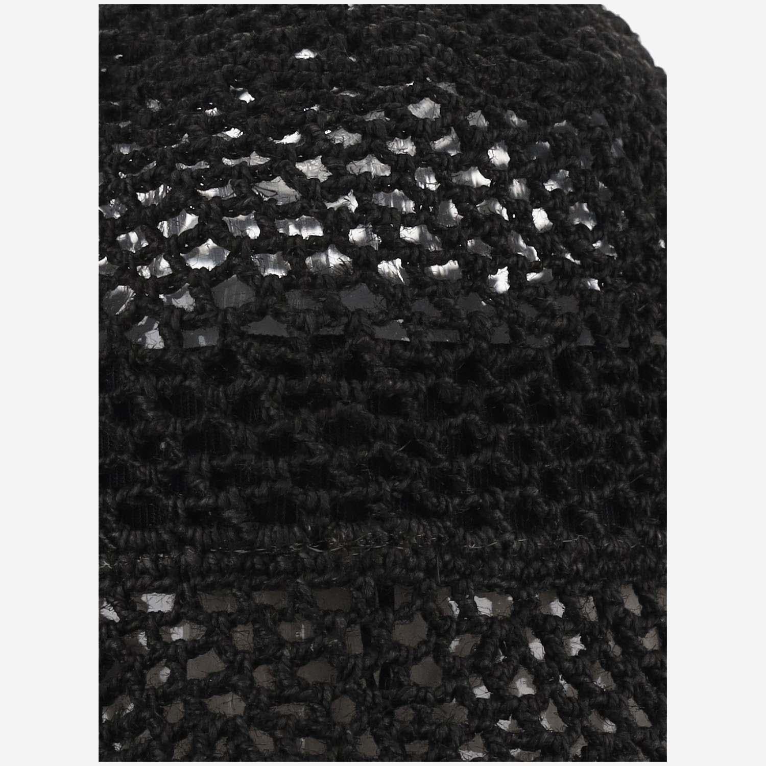 CAPPELLO BUCKET IN RETE CUFFIA BLACK REINHARD PLANK 