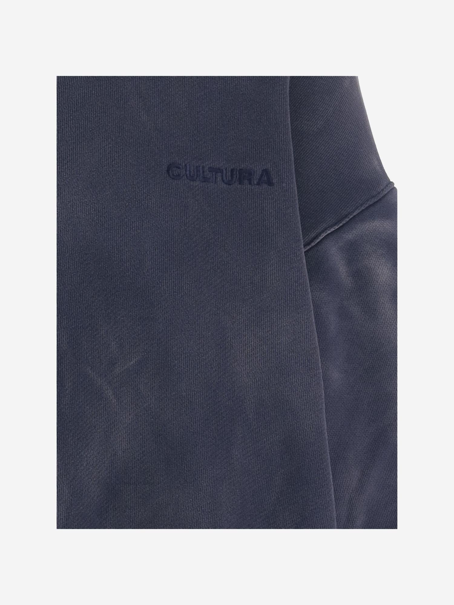 FELPA OVERSIZE CON CAPPUCCIO IN COTONE I005  CULTURA 