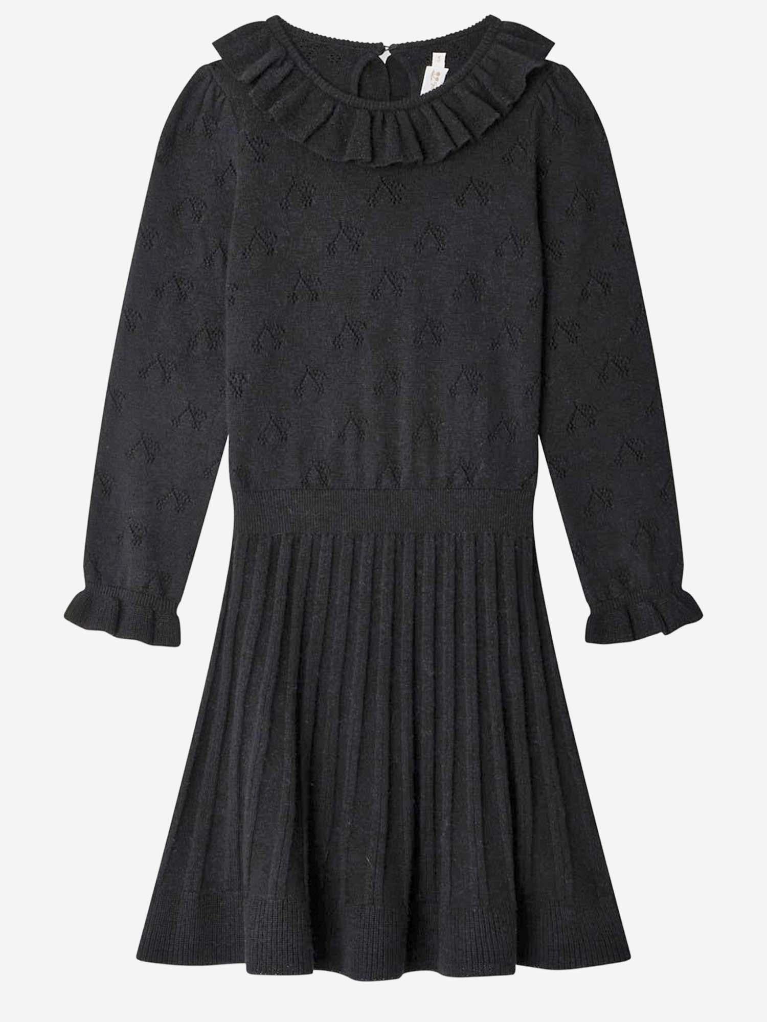 ABITO MISTO LANA CON COLLETTO ARRICCIATO W05GDRK00001 099 BONPOINT KIDS 