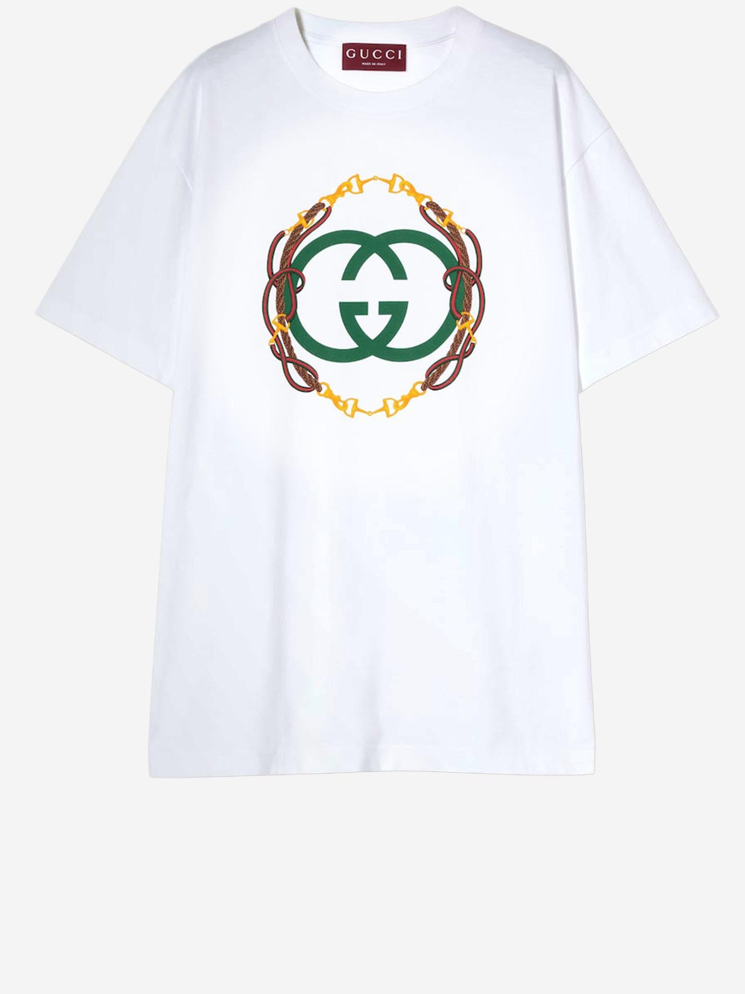 T-SHIRT IN COTONE CON LOGO 837959 XJHMY9081 GUCCI 