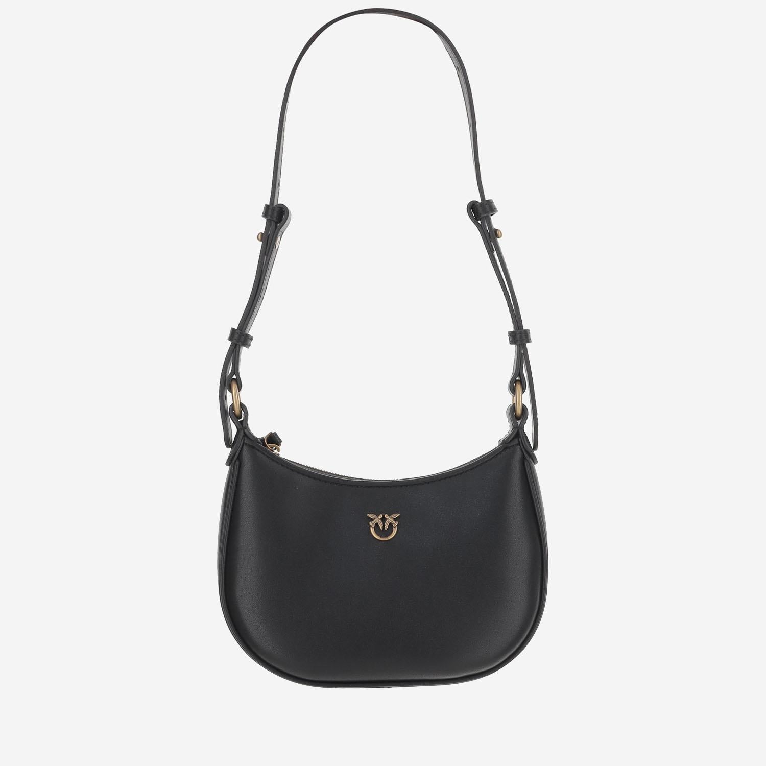 BORSA A SPALLA BABY HALF MOON IN PELLE 103538 A0F1Z99Q PINKO 