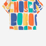 T-SHIRT IN COTONE CON LOGO B126AC137 OFFWHITE BOBO CHOSES KIDS 