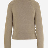 MAGLIA IN SETA E COTONE CON ABOTTONATURA ASIMMETRICA 9813458 963 KHAITE 