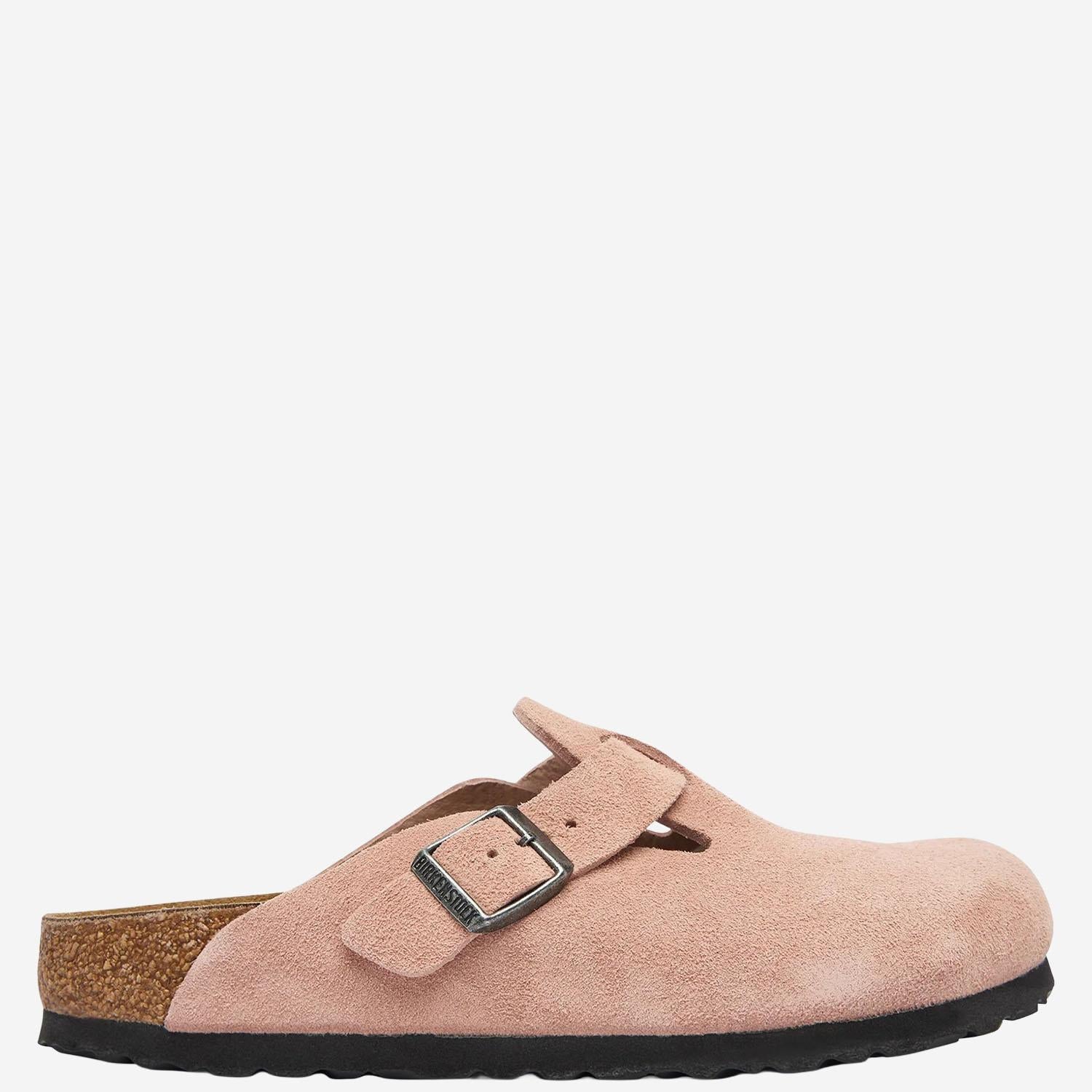 SABOT BOSTON IN PELLE SCAMOSCIATA 1031635 PINKCLAY BIRKENSTOCK 