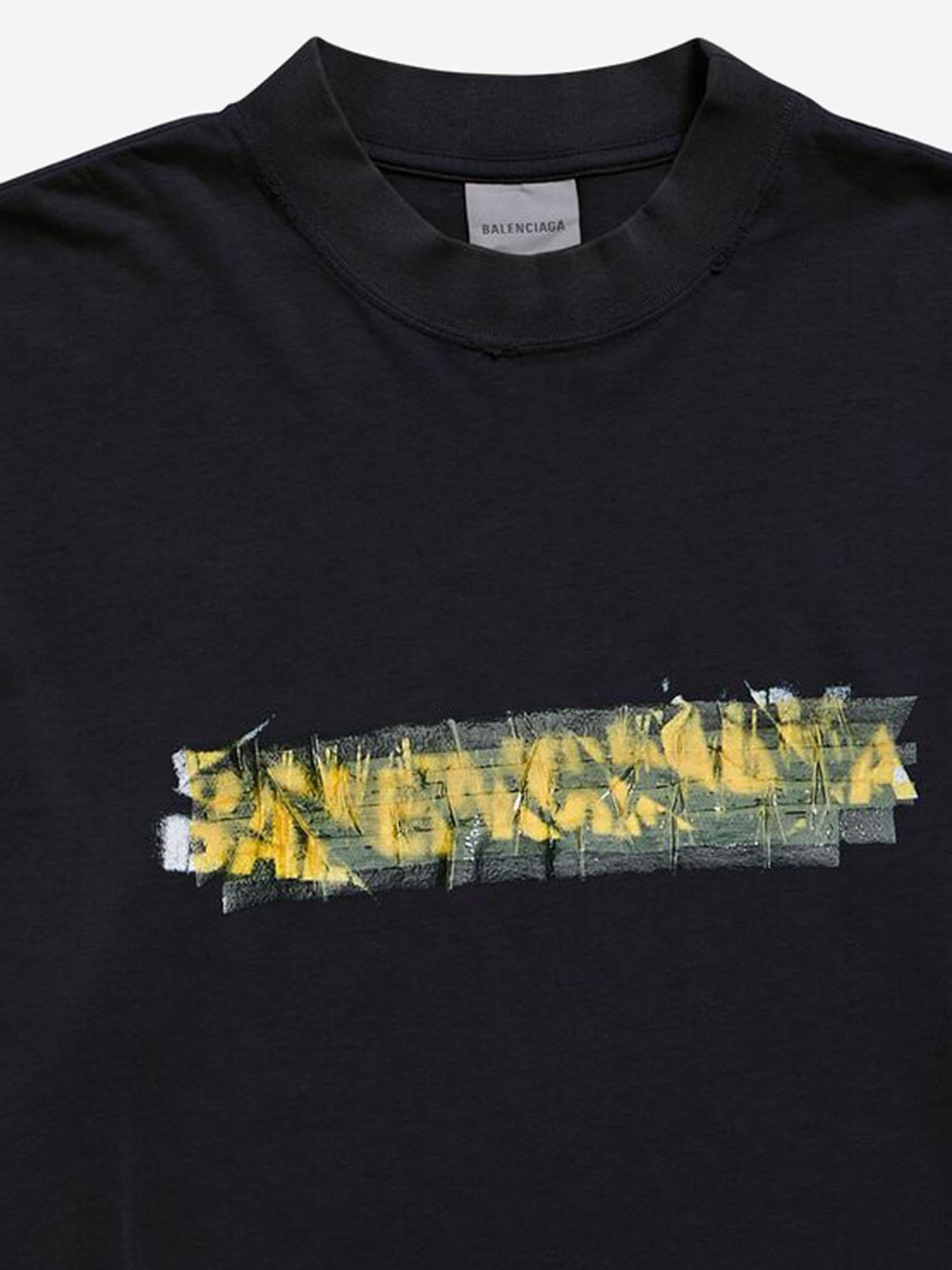 T-SHIRT IN COTONE CON LOGO 764235 TUVI61000 BALENCIAGA 