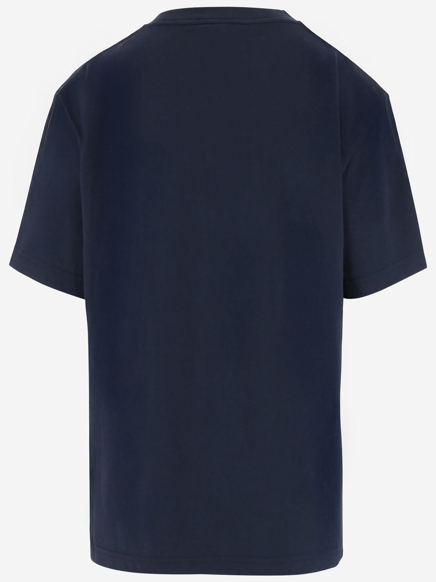 T-SHIRT IN COTONE AUTRY X MAISON KITSUNE TSPXMK2B BLUE AUTRY 
